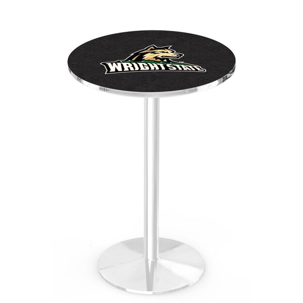 42" Chrome Wright State Pub Table